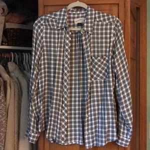 Extremely soft plaid button down